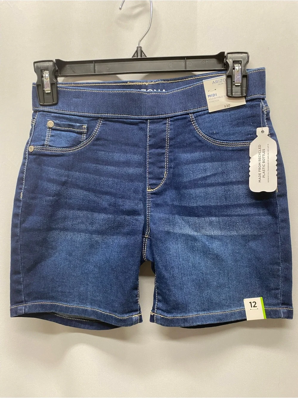 Arizona Jean Co girls size 12 pull on midi shorts modest 5